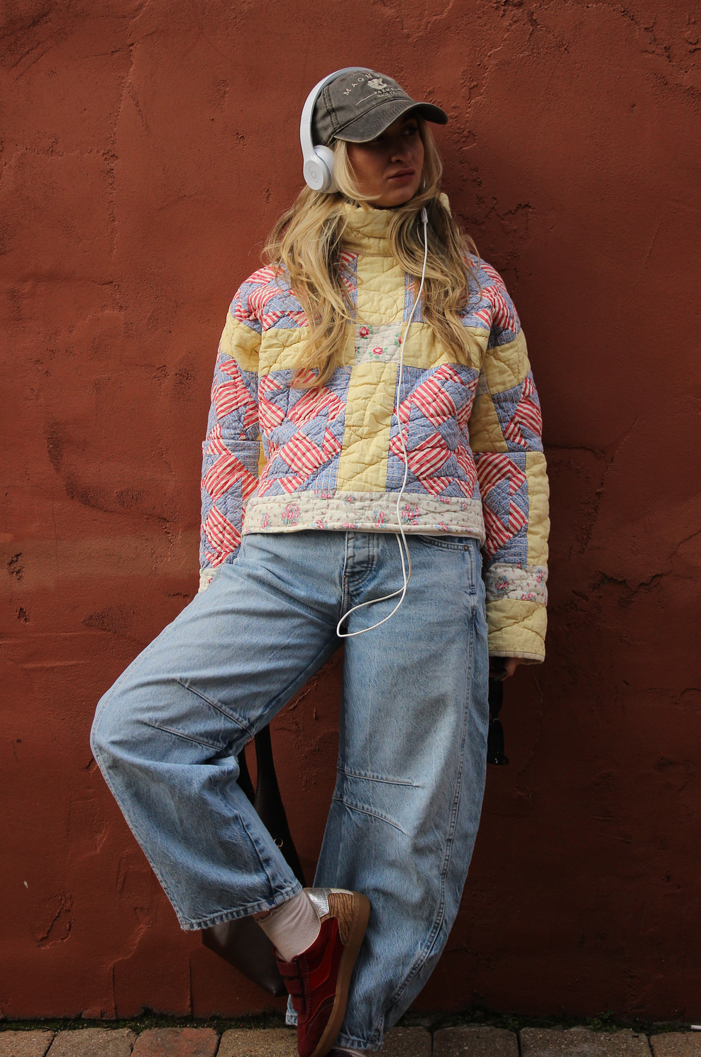 Quilt Mock Neck - Striped Star