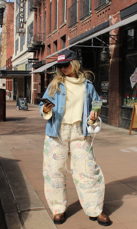 Barrel Quilt Pants - Wedding Ring