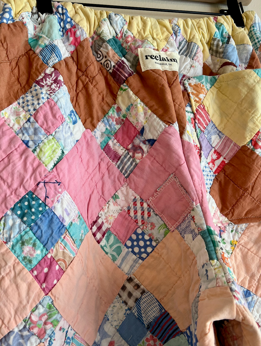 Wide Leg Quilt Pants - Postage Stamp