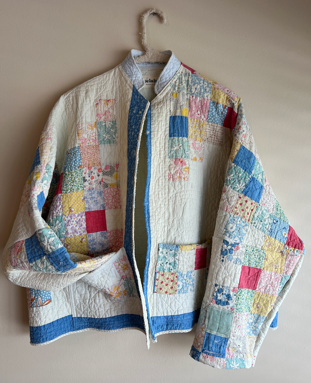 Quilt Coat - Feed Sack Irish Chain