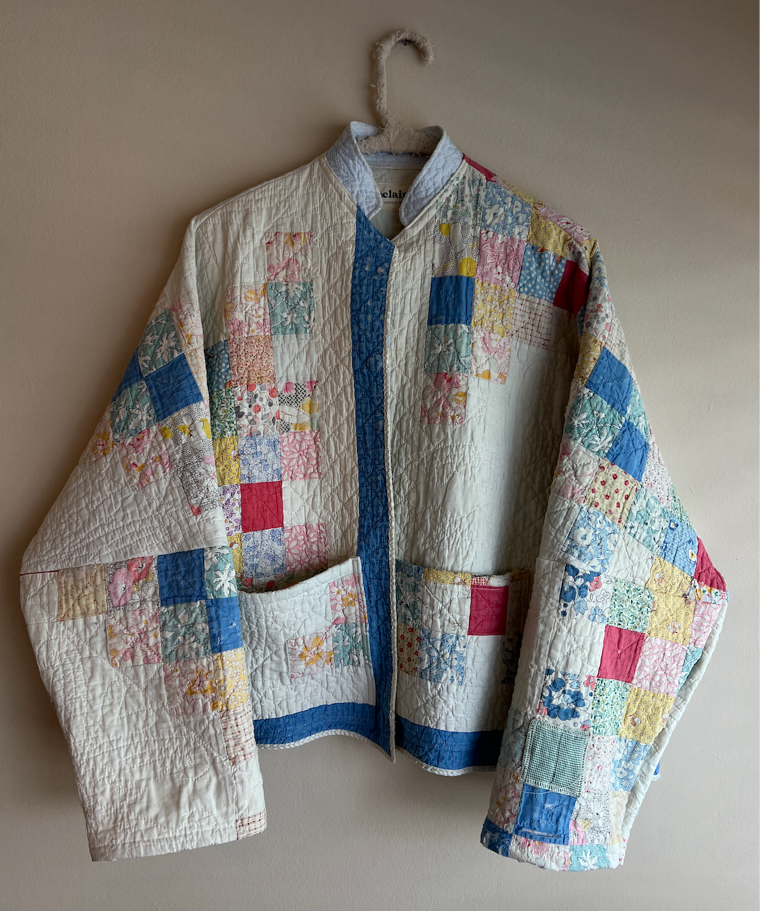 Quilt Coat - Feed Sack Irish Chain