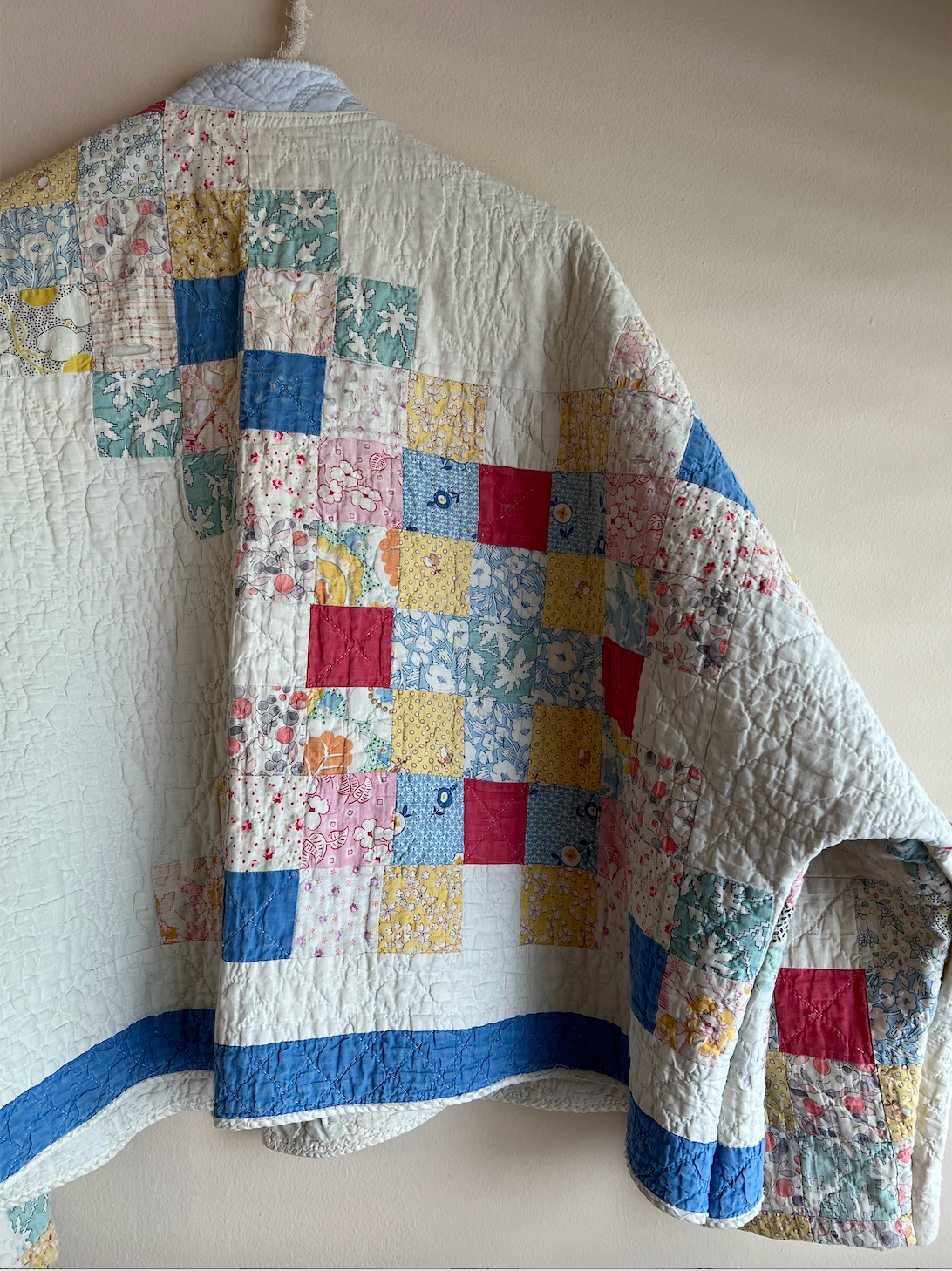 Quilt Coat - Feed Sack Irish Chain