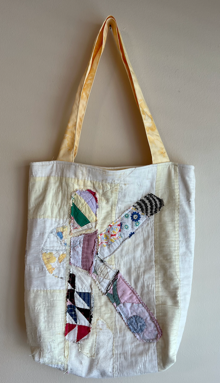 Alphabet Quilt Tote- assorted letters