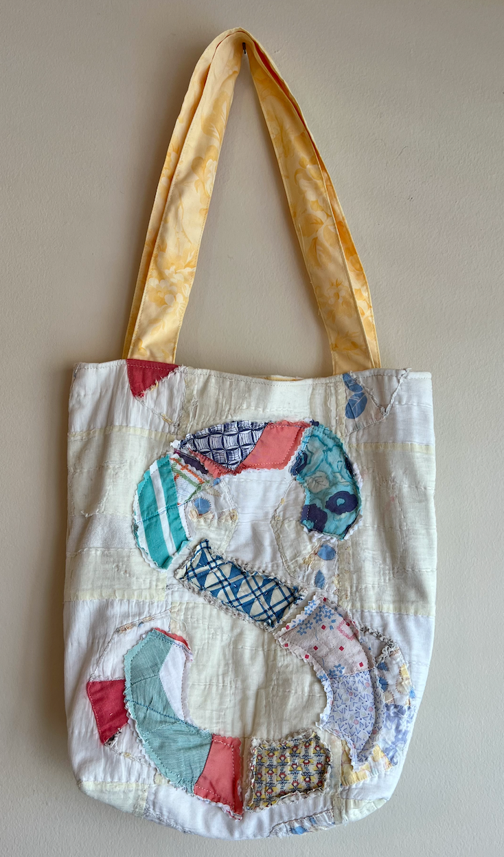 Alphabet Quilt Tote- assorted letters