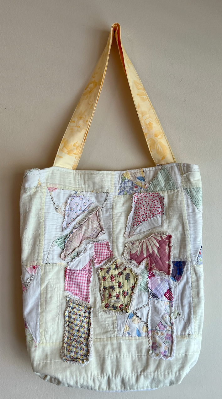 Alphabet Quilt Tote- assorted letters