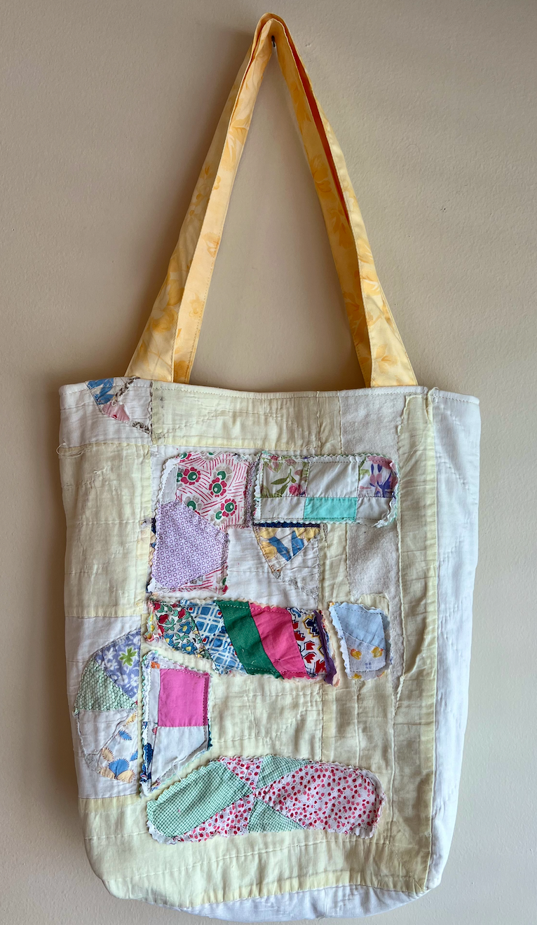 Alphabet Quilt Tote- assorted letters