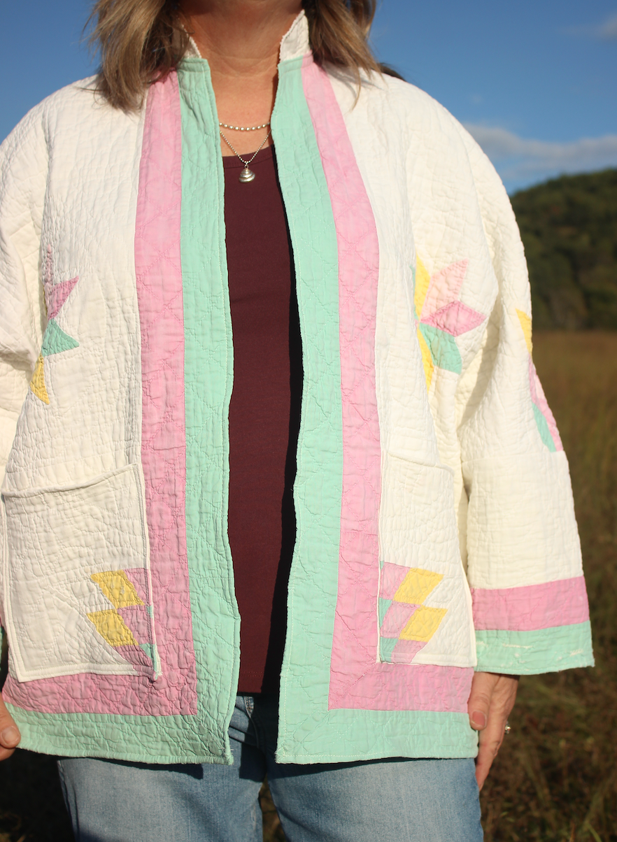 Quilt Coat - Pastel Lone Star