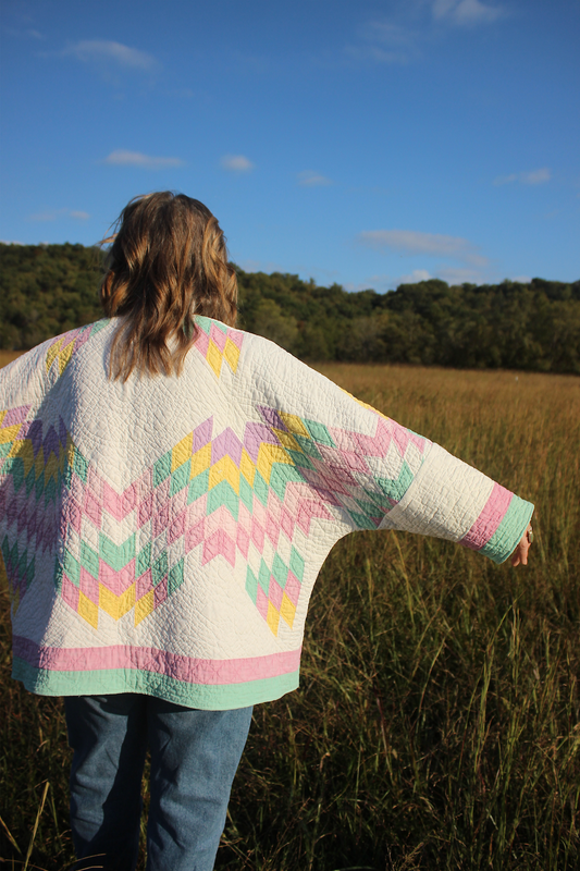 Quilt Coat - Pastel Lone Star