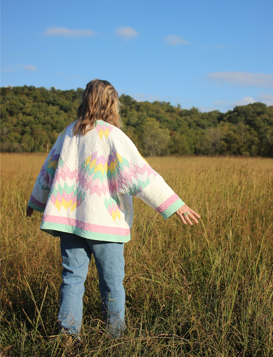 Quilt Coat - Pastel Lone Star