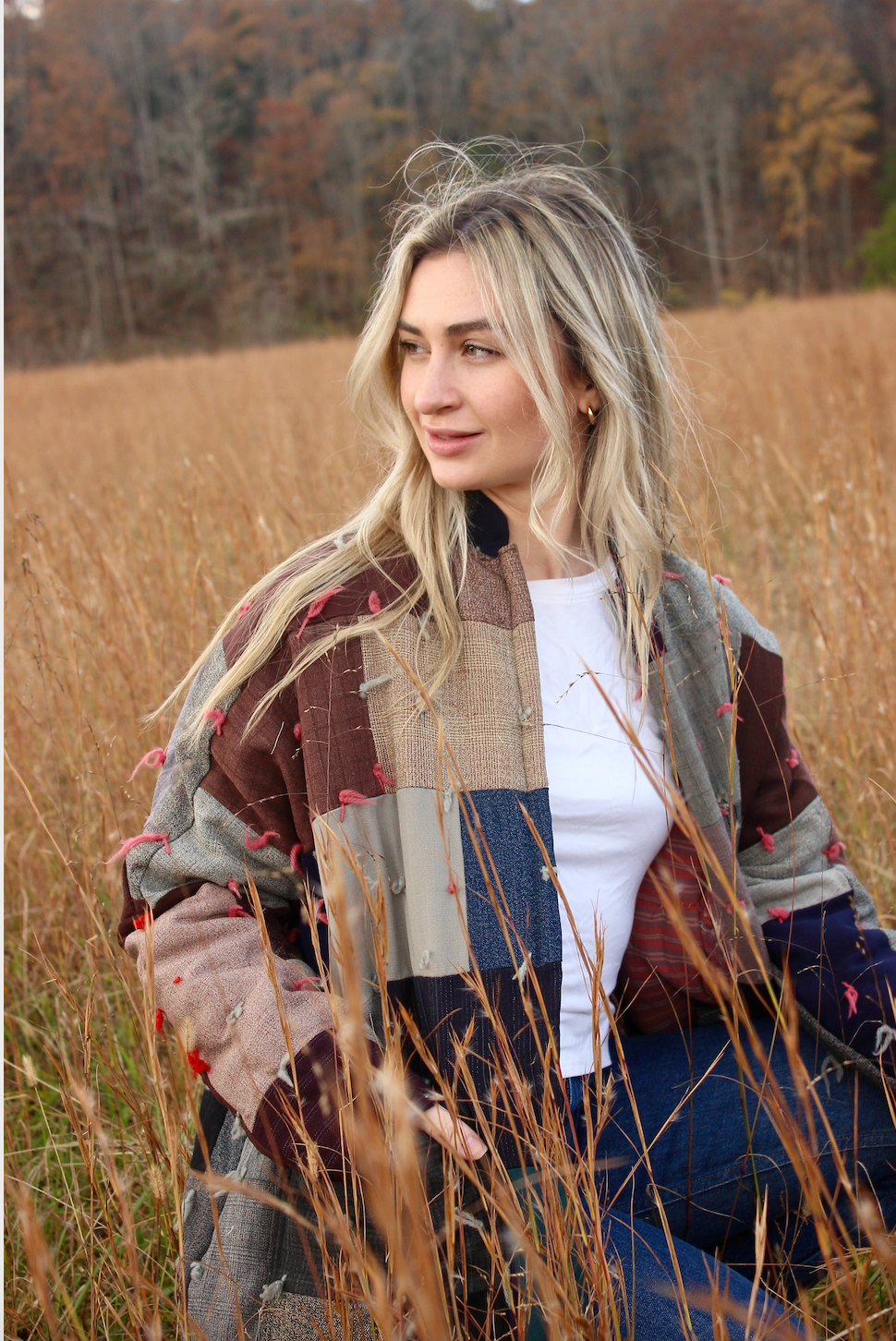 Quilt Coat - Wool Bricks