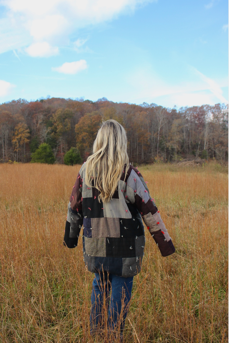 Quilt Coat - Wool Bricks