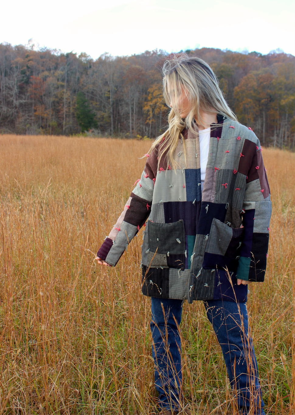 Quilt Coat - Wool Bricks