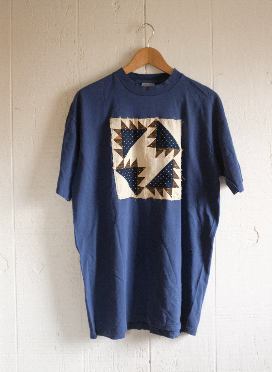 Quilt Patch Tee - Navy Bearpaw L