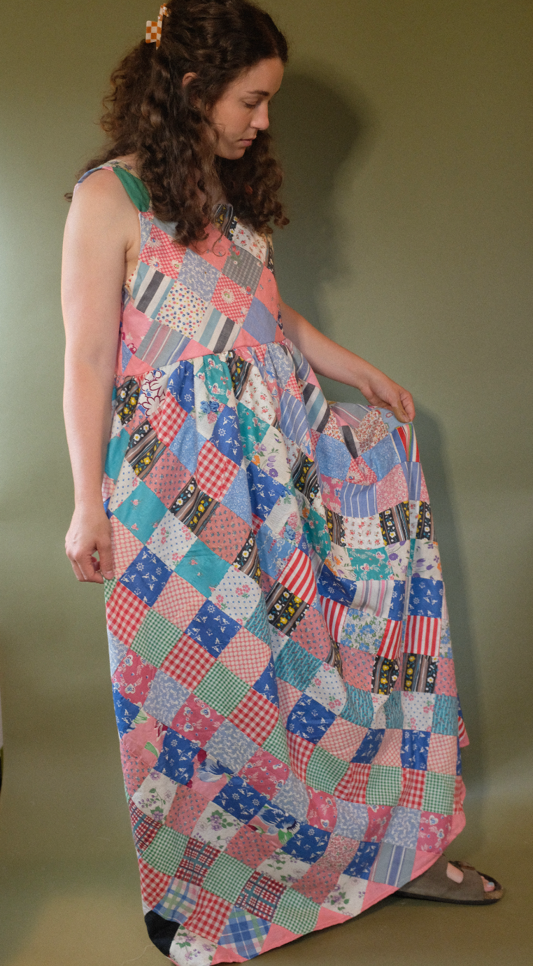 Quilt Top Dress - Postage Stamps M/L