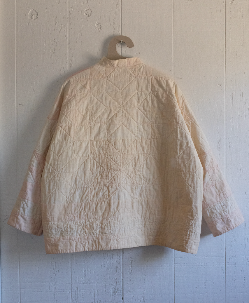 Quilt Coat - Pink Stars L/XL