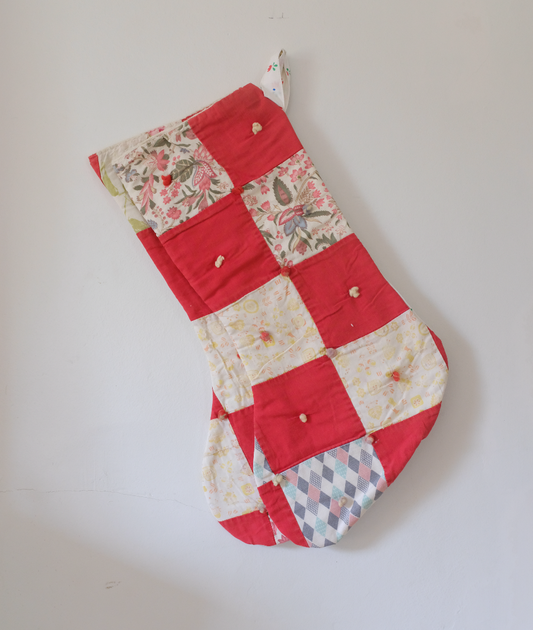 Quilt Stockings - Tied Postage Stamp