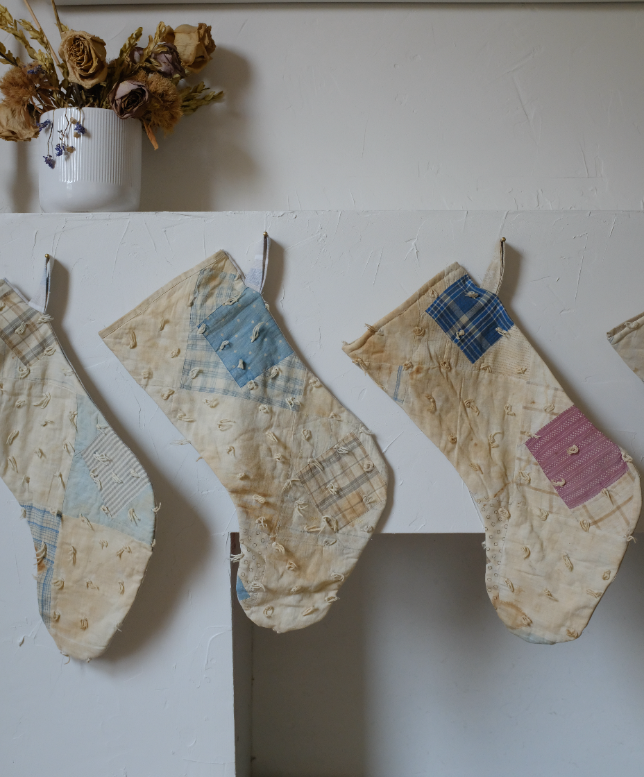 Quilt Stockings - Neutral Ties