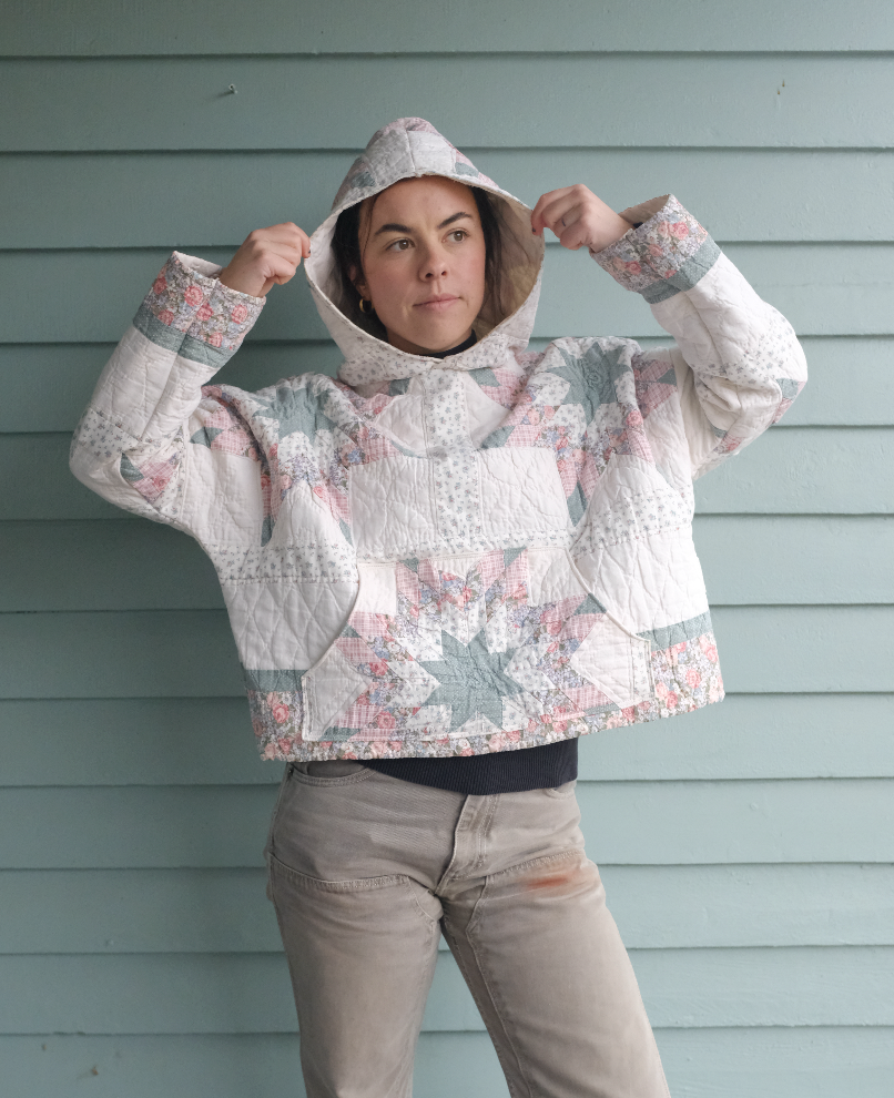 Quilt Hoodie - Pastel Stars