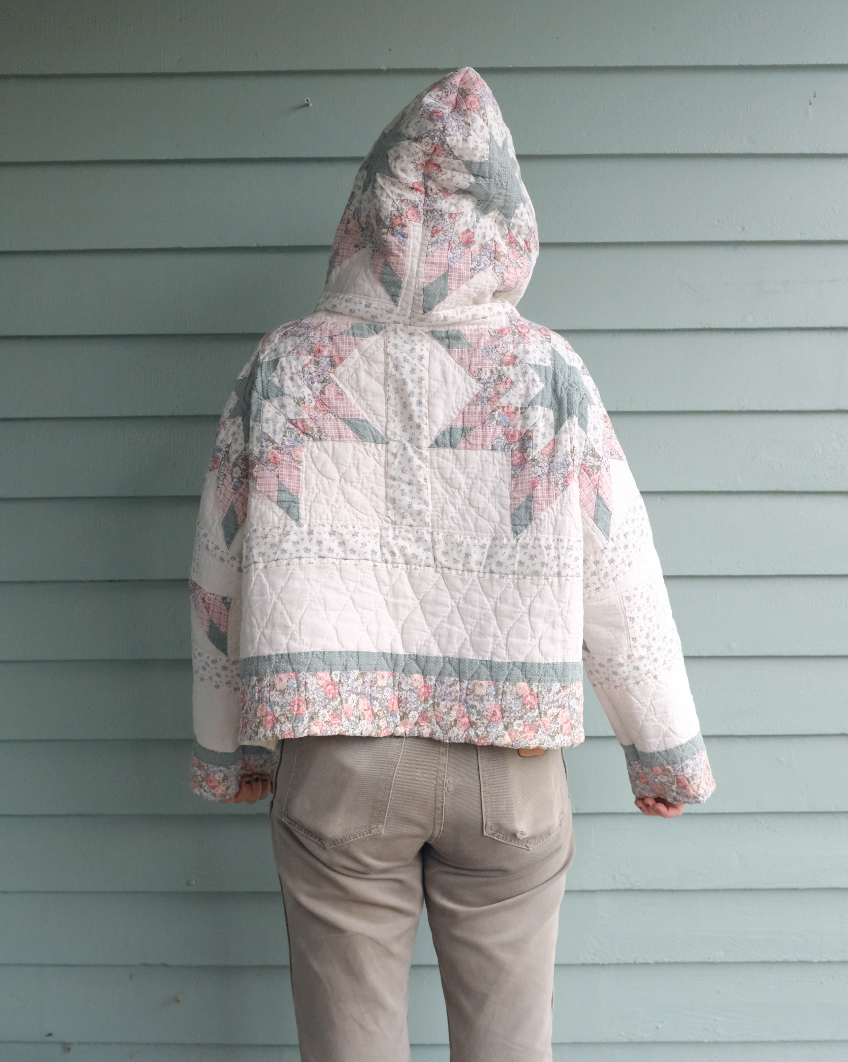 Quilt Hoodie - Pastel Stars