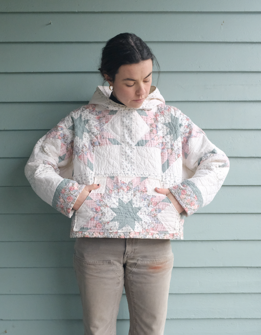 Quilt Hoodie - Pastel Stars