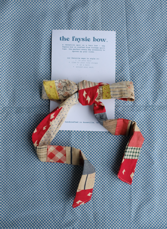 The Faysie Bow - 1890s Feed Sack