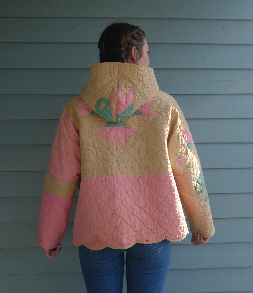 Quilt Hoodie - Tulip Basket