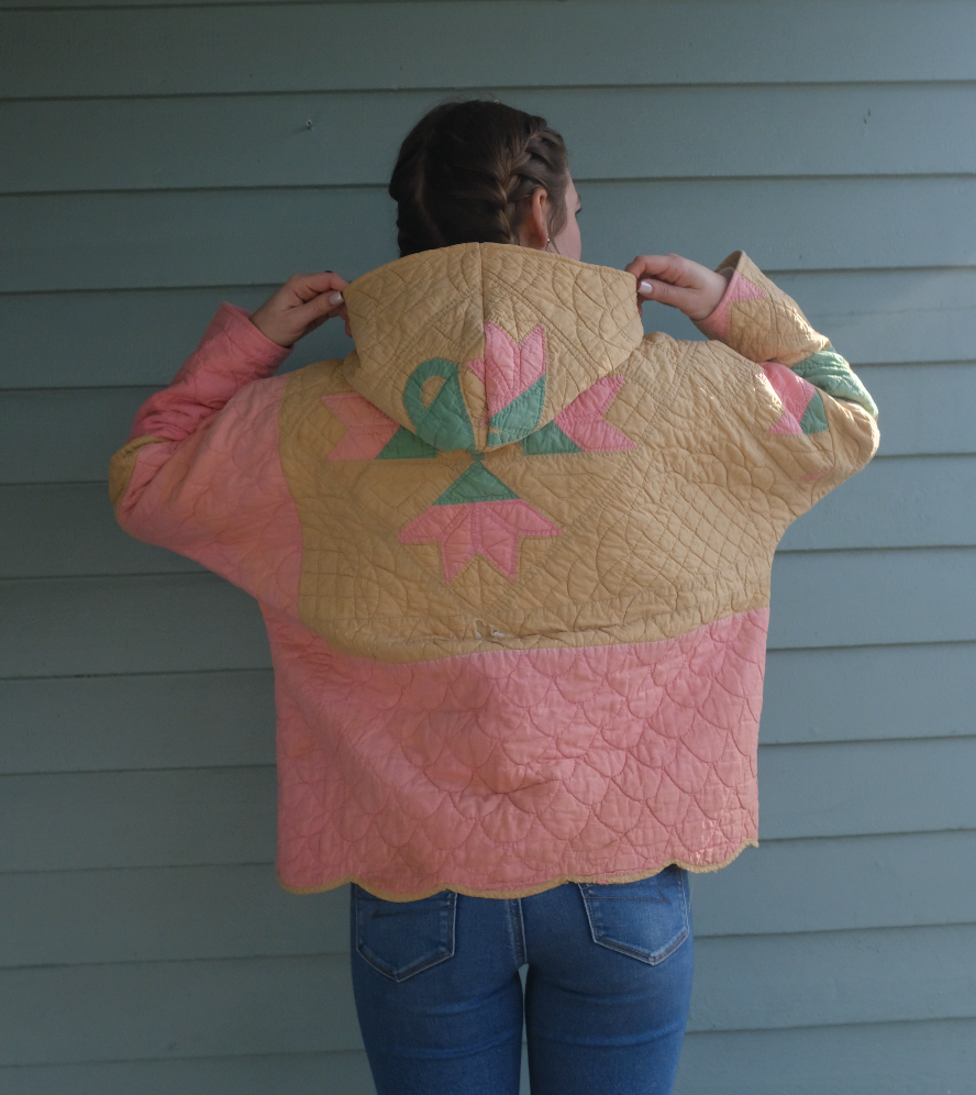 Quilt Hoodie - Tulip Basket