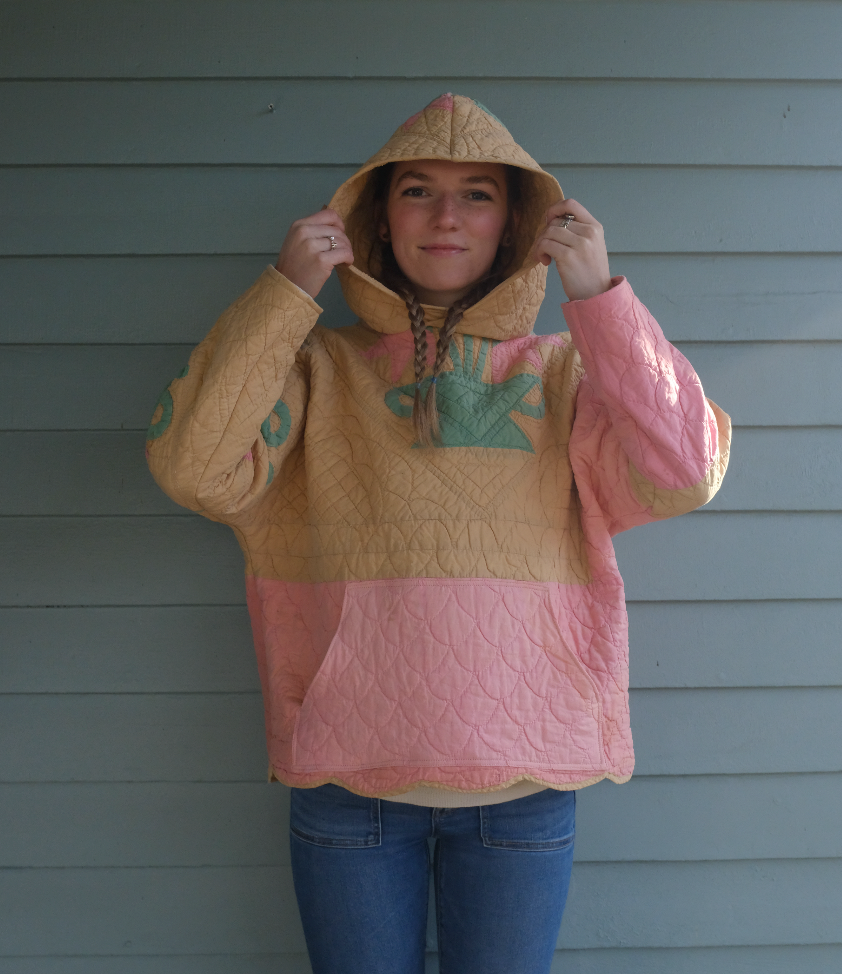 Quilt Hoodie - Tulip Basket