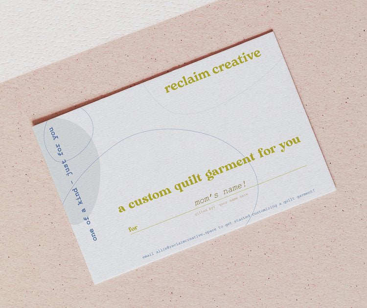 Reclaim Creative Gift Card